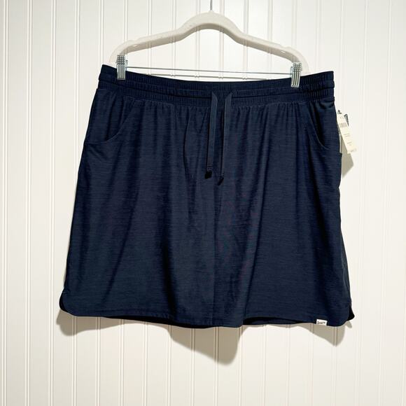 Duluth Trading Armachillo Cooling Knit Skort Navy Blue NEW Size XL - Picture 1 of 8